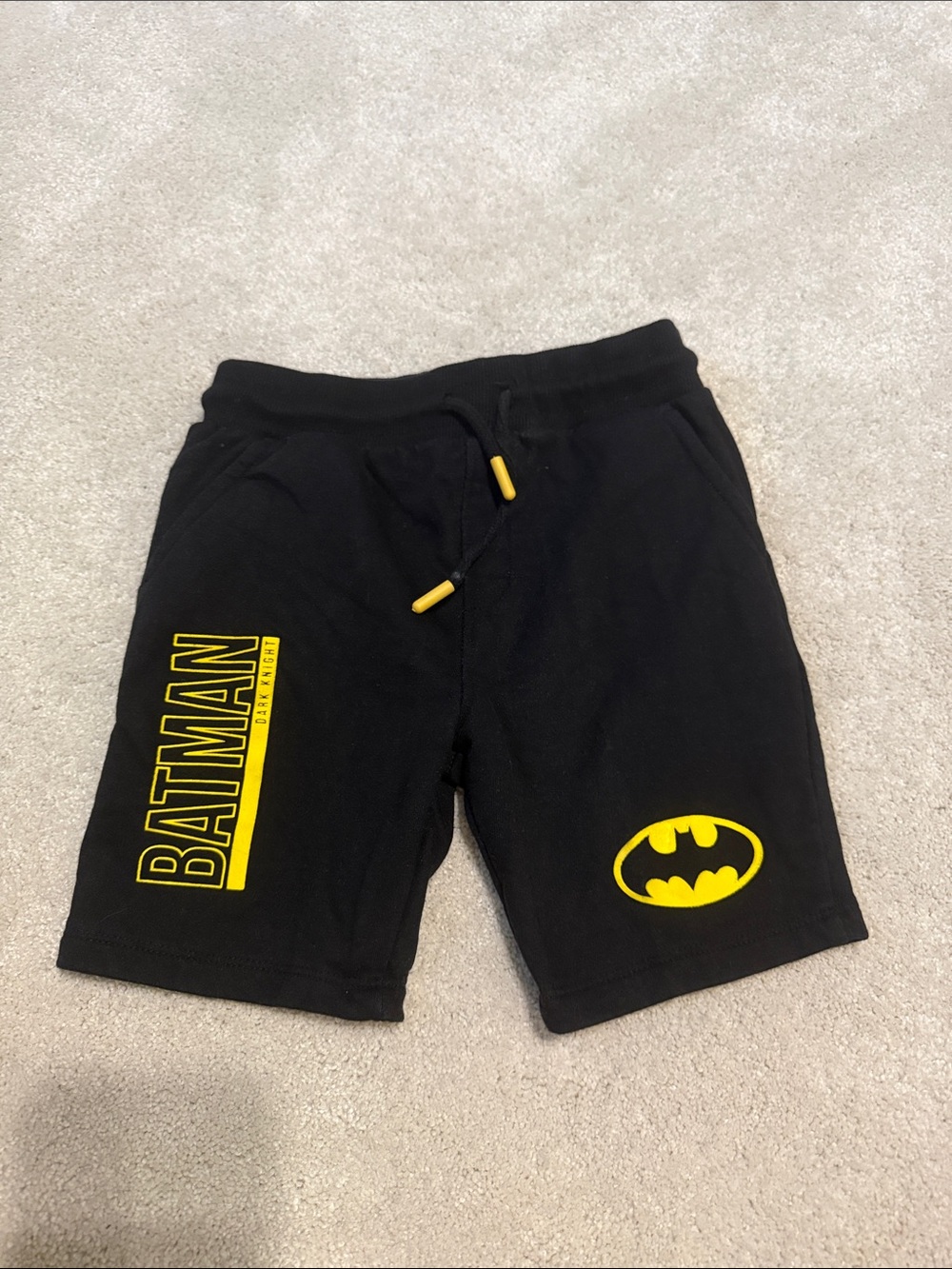 Primark (Pre-loved) Black & Yellow Batman Kids Shorts